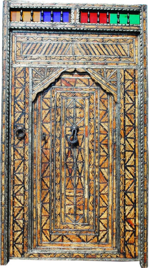 Unique camel bone door