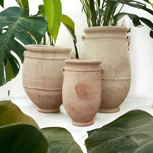 Moroccan garden terracotta pot