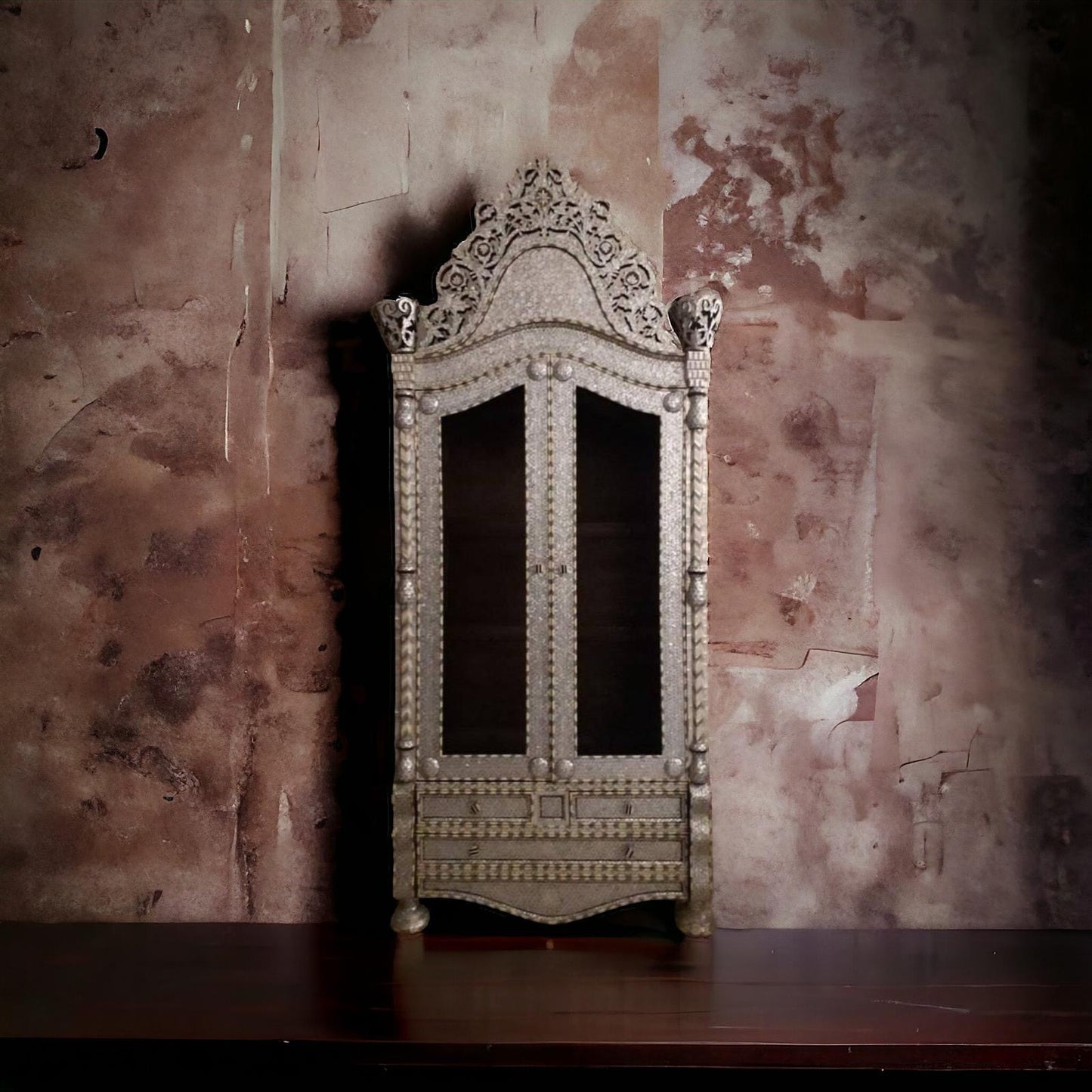 Aleppo mother of pearl armoire