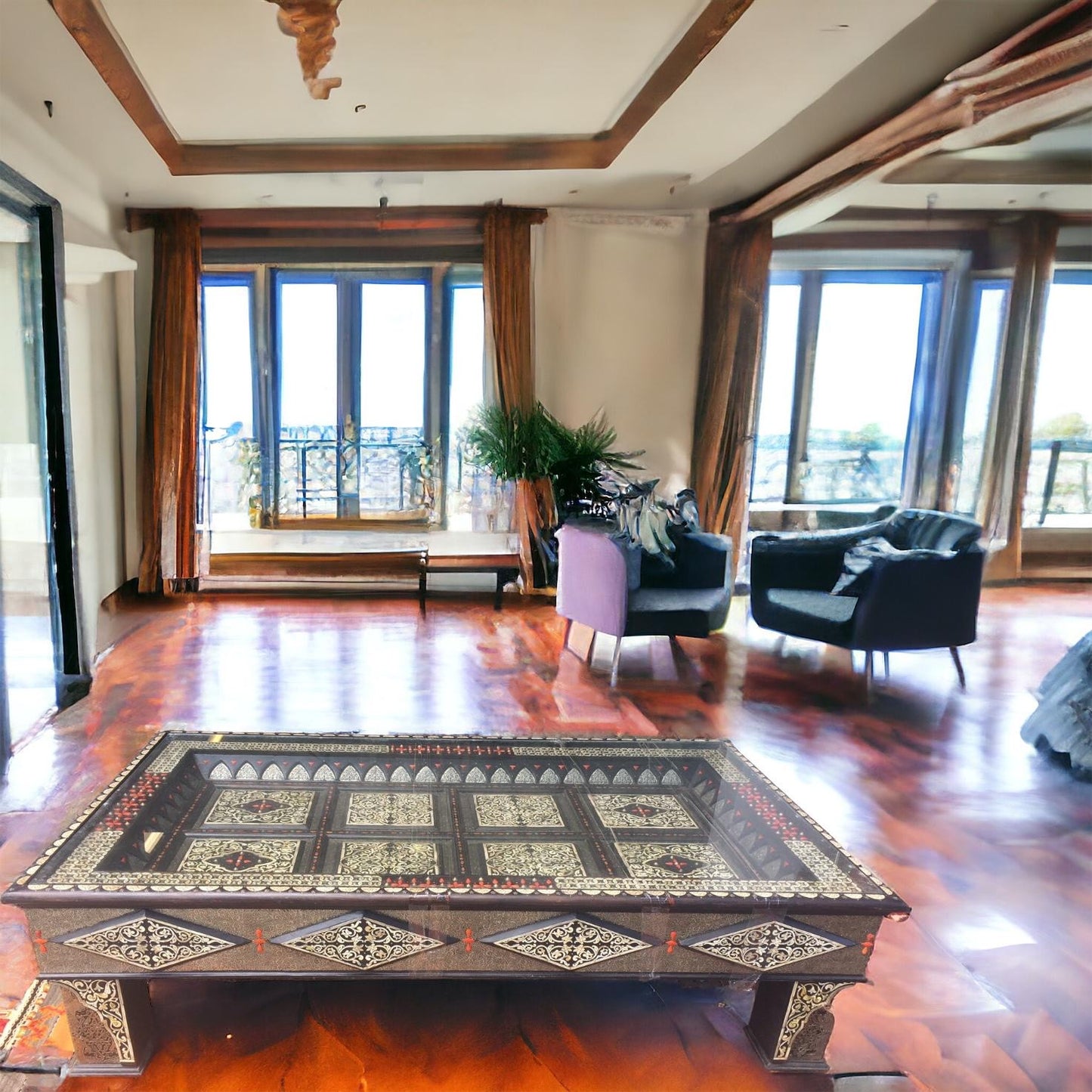 Extra large Mecca camel bone table