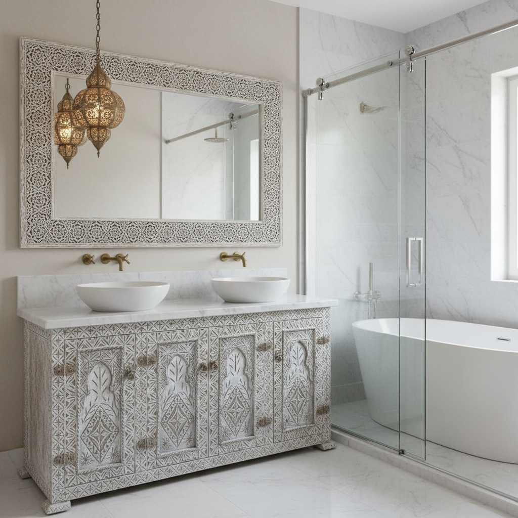 Mazagan vanity sink cabinet