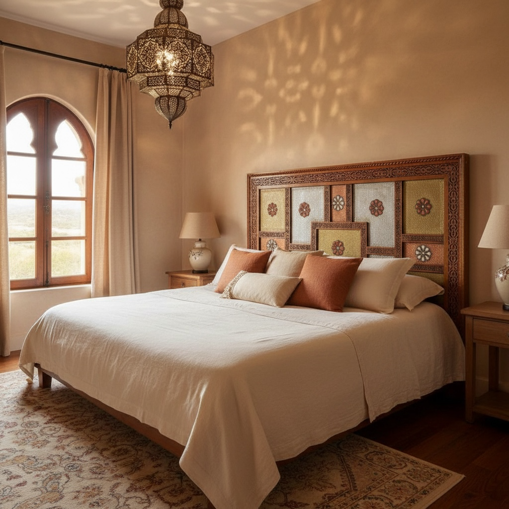 Moorish headboard beds