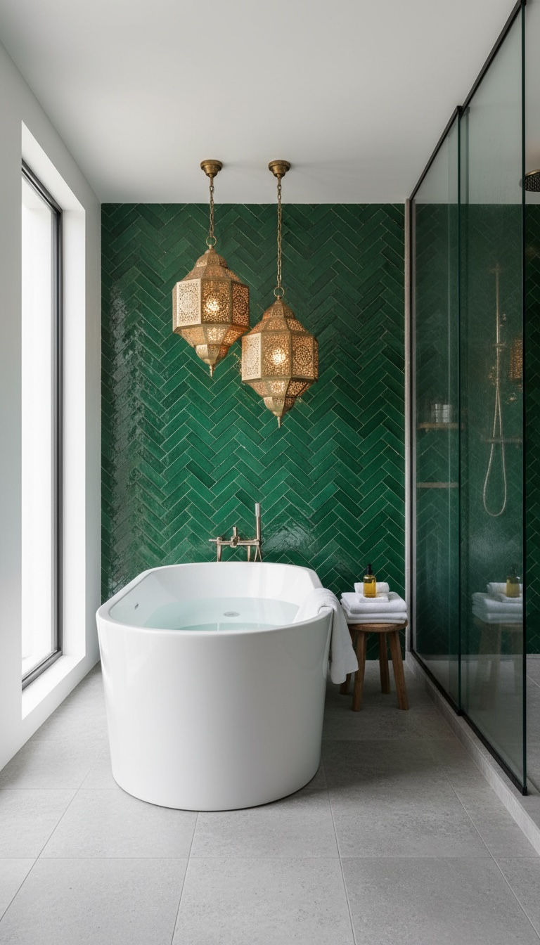 Colorful Alkazar palace Moroccan tile by Justmorocco featuring intricate geometric patterns and vibrant traditional design.