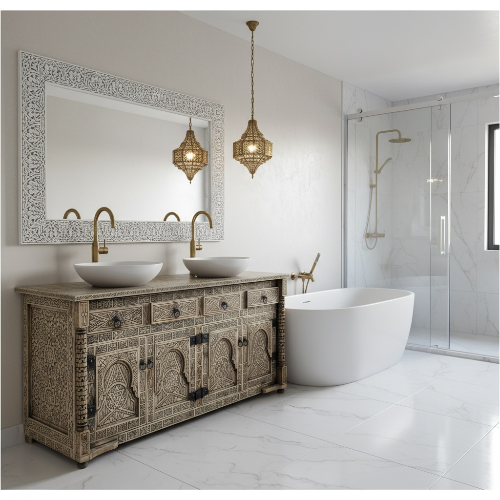 Moravids vanity sink cabinet