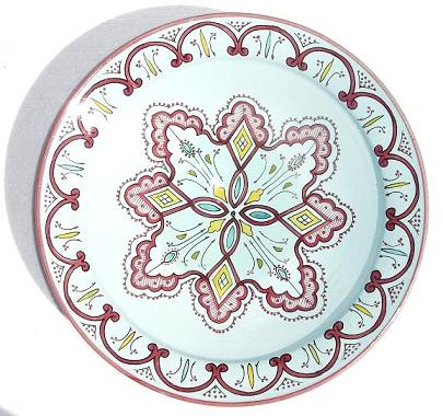Mediterranya plate 17"