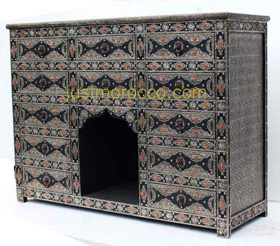 Pasha silver cabinet