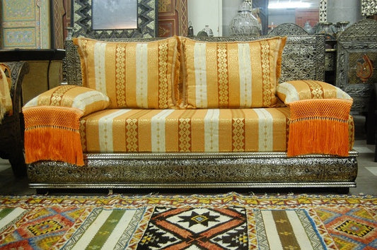 Orange Tangier Sofa