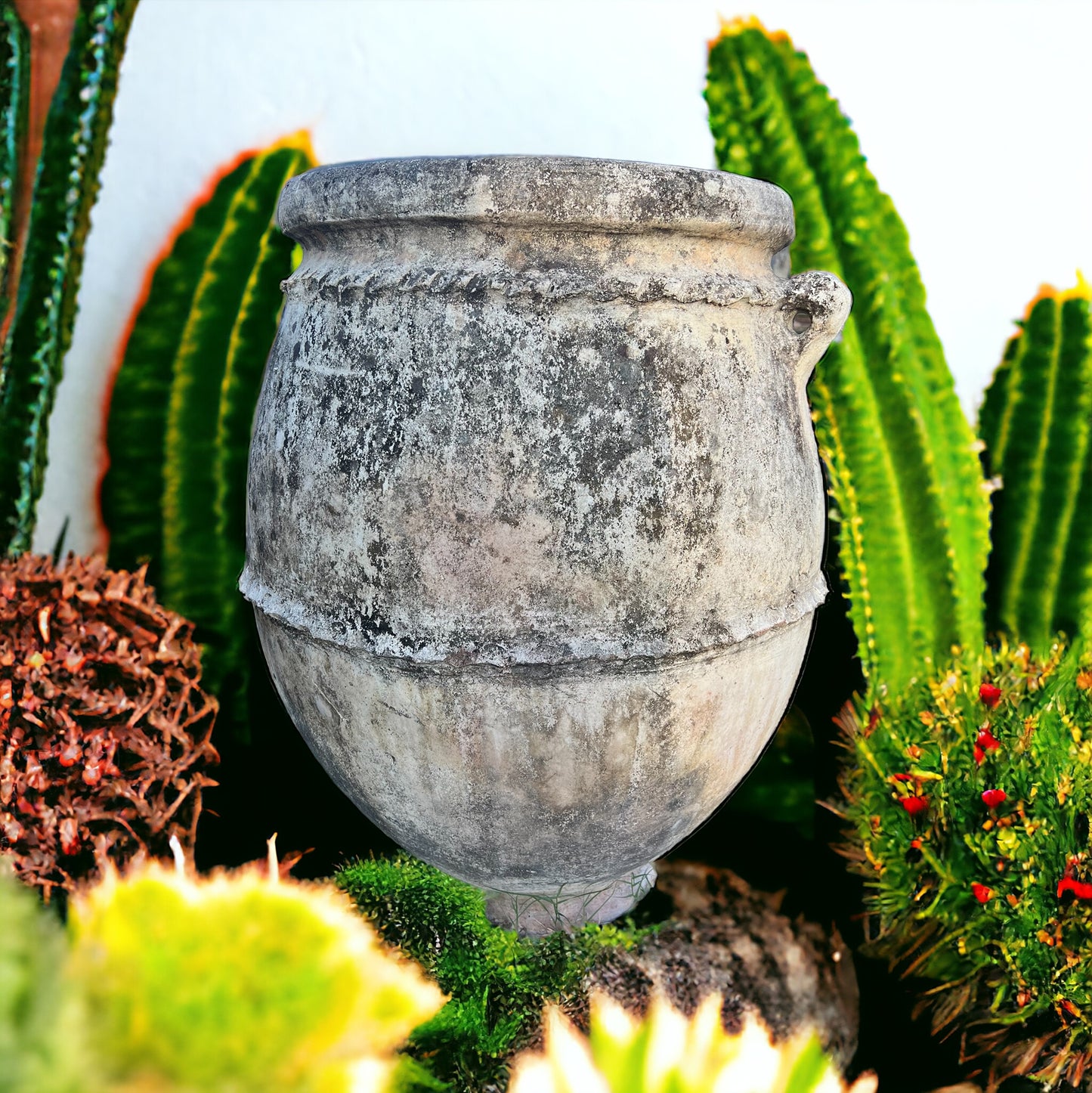 Rustic flower pot