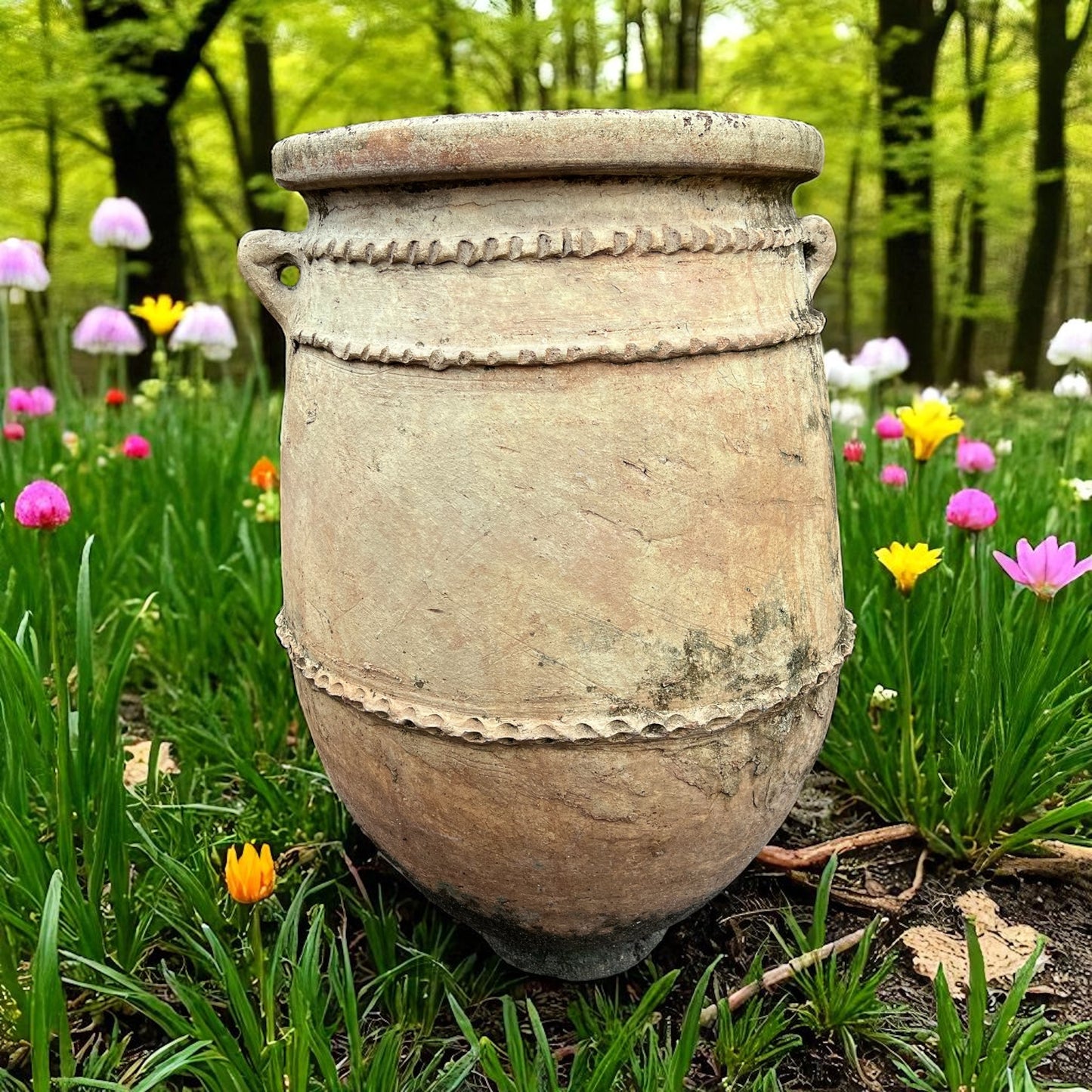 Grand Sahara Rustic clay flower pot