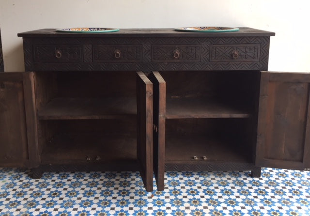 Moroccan bathroom vanity