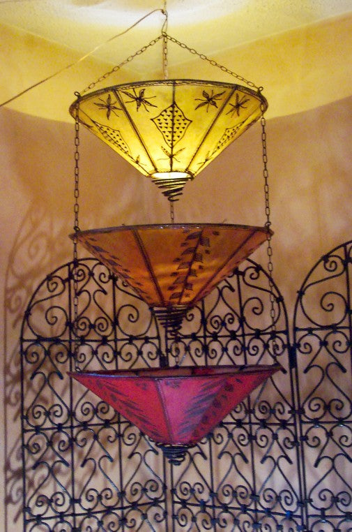 Moroccan tears hanging henna lamp