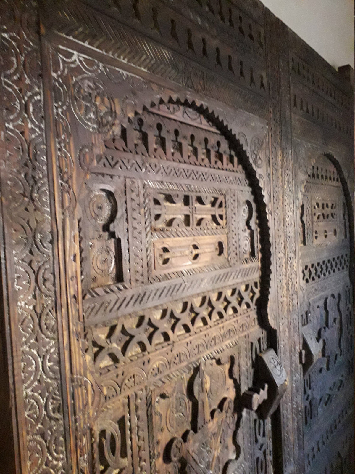 Carved African Door Panels, Sahara Berber Decor, Nomad Artwork