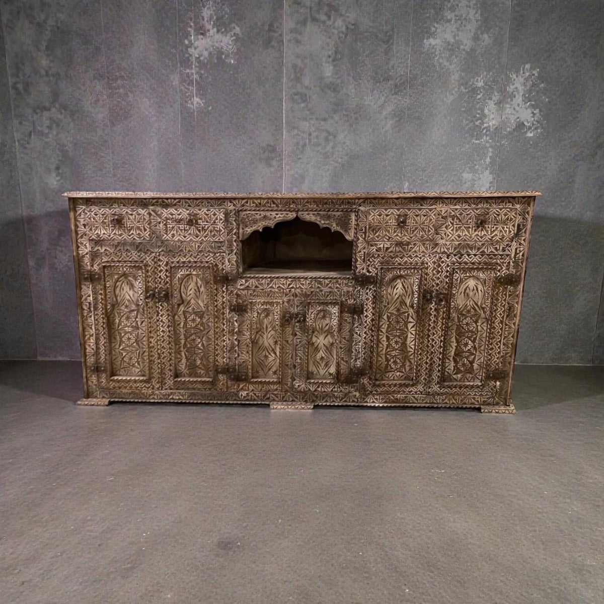 Exotic Moroccan Cabinet - Artisan Wooden Furniture Piece