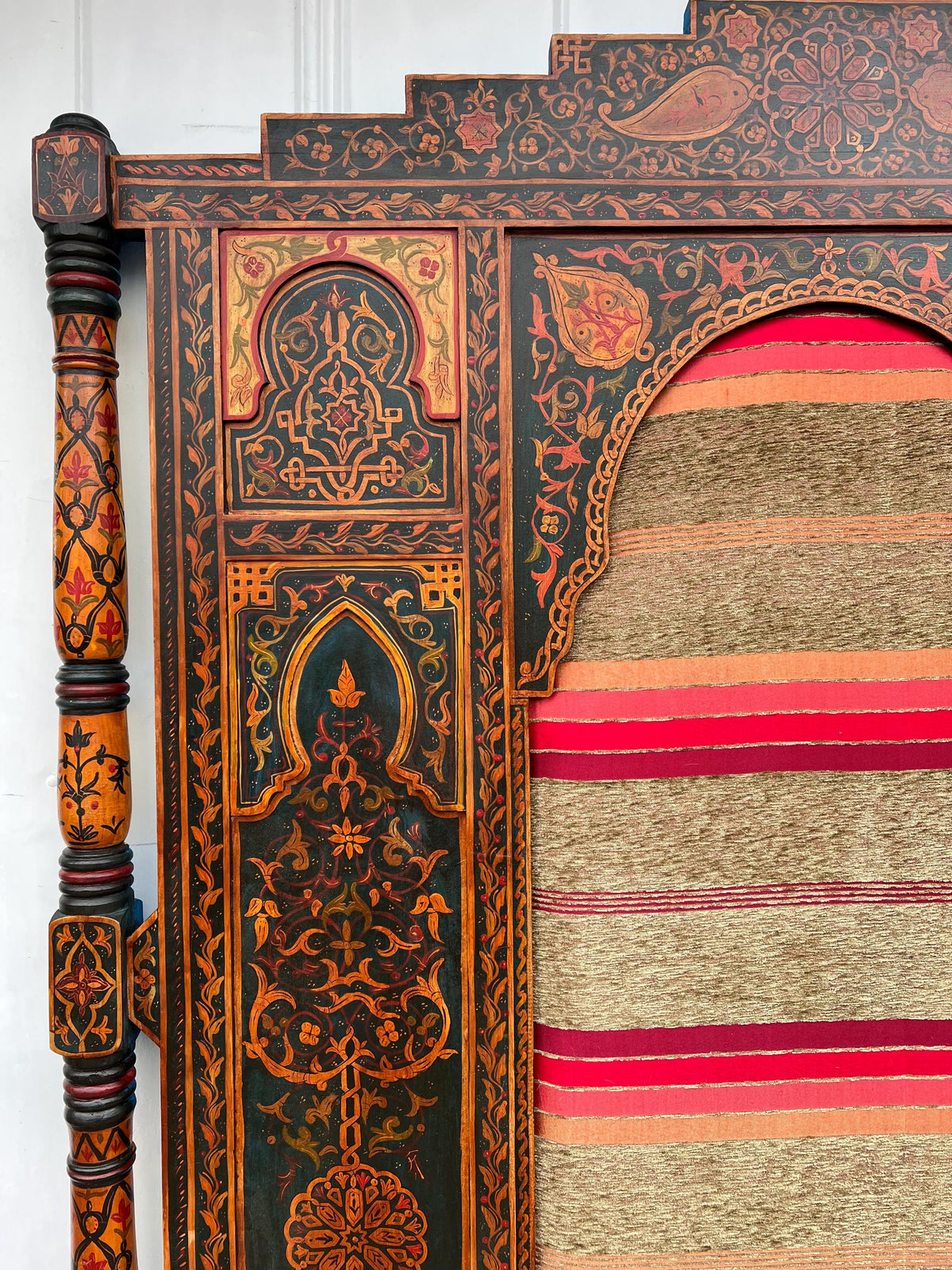 Hand-Painted Moroccan Headboard Bed | Sabra Moorish Artwork Painting