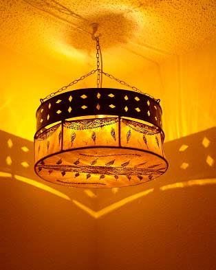Drum-sconce-hanging lamp