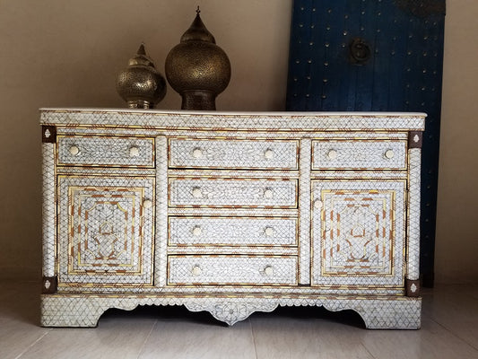 Syrian mother of pearl inlay cabinet Aleppo