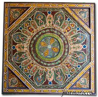 Tangier brown ceiling