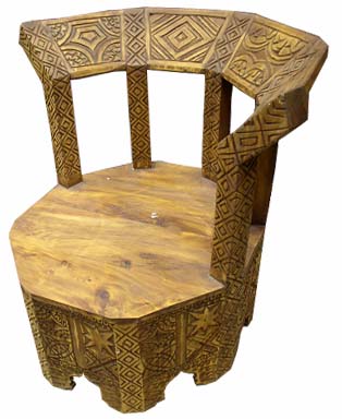 Touareg carved chair