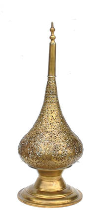 Moresque brass lamp