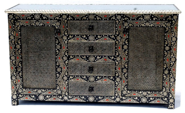 unique silver cabinet