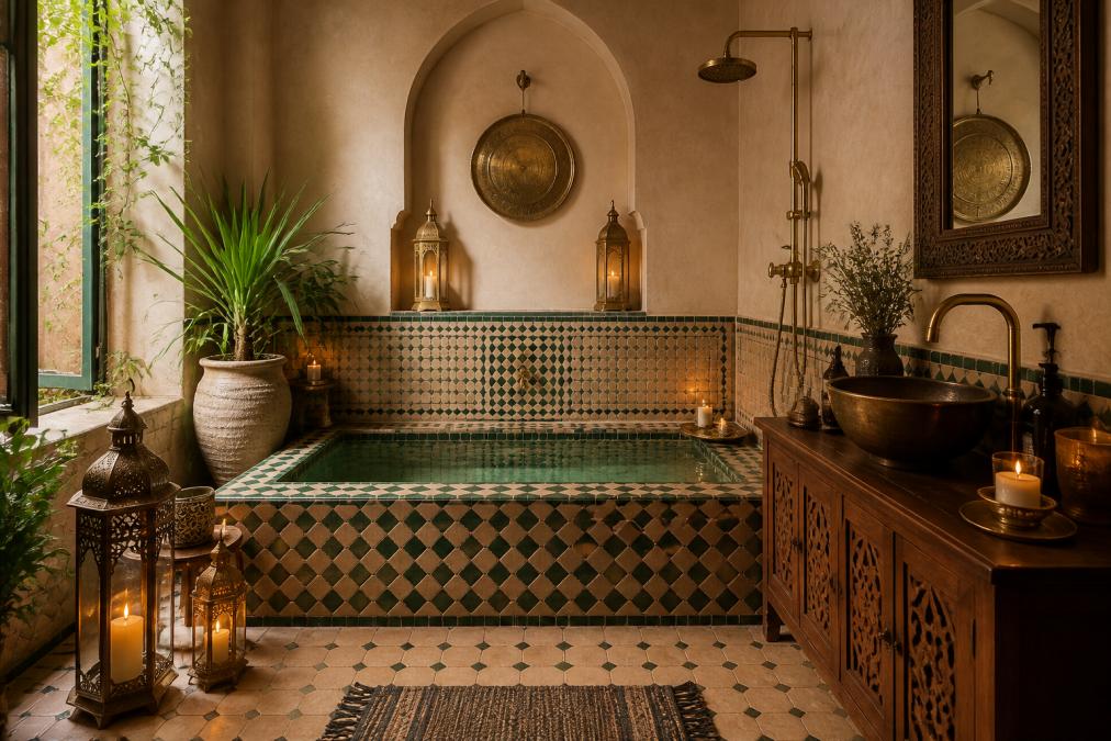 7 Ways to Create a Moroccan Spa Bathroom