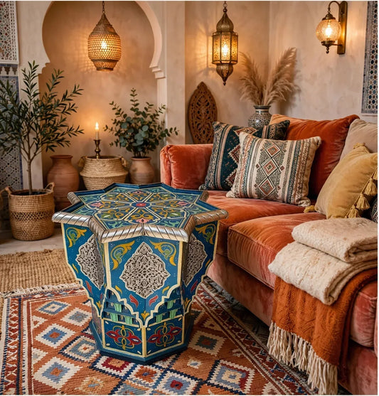 Moroccan style furniture brands featuring authentic handcrafted pieces, from artisan chairs to custom cabinetry. Find your perfect decor.