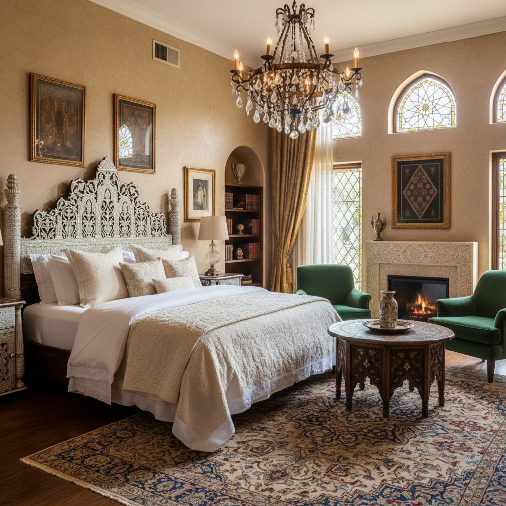 7 Best Handcrafted Moroccan Beds with Mother of Pearl Inlay