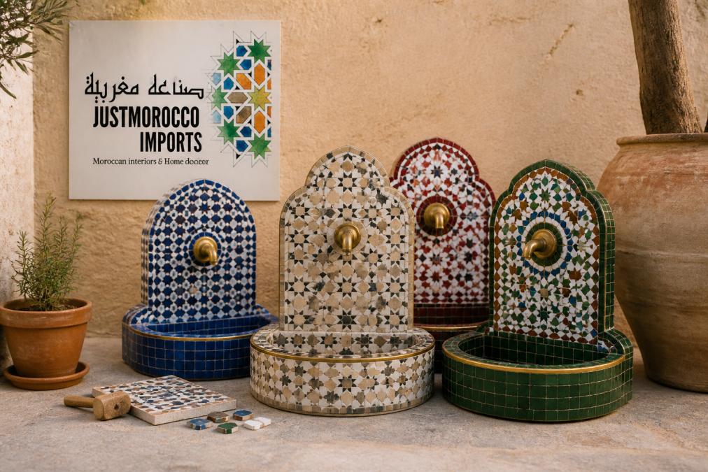 Custom Mosaic Tile Fountains for Sale