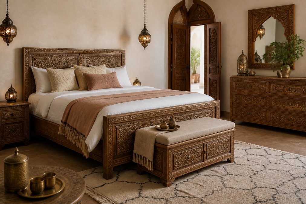High End Moroccan Bedroom Sets: 10 Handcrafted Picks