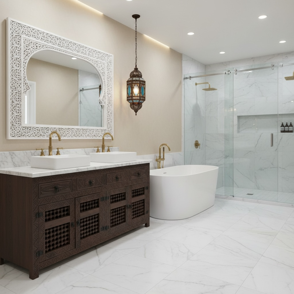 Marrakesh palace vanity sink cabinet