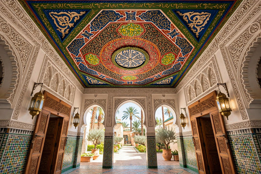 Kufi callighraphy ceiling