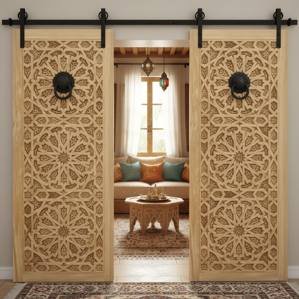 Modern Marrakech riad doors
