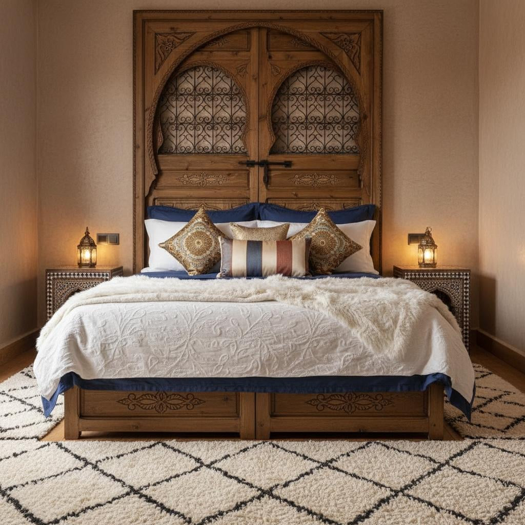 Riad lakdim headboard bed