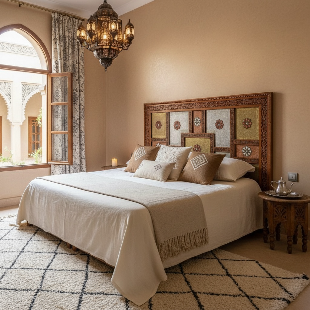 Moorish headboard beds