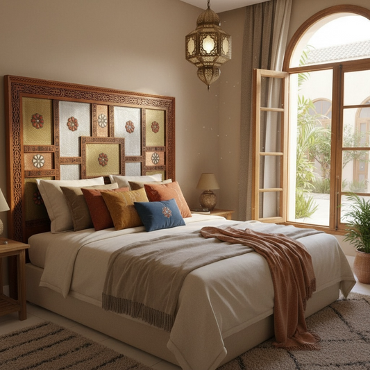 Moorish headboard beds