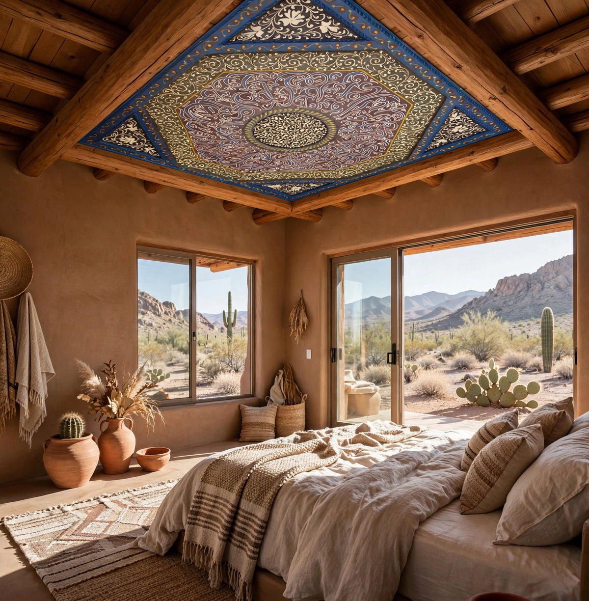 Moroccan calligraphy ceiling