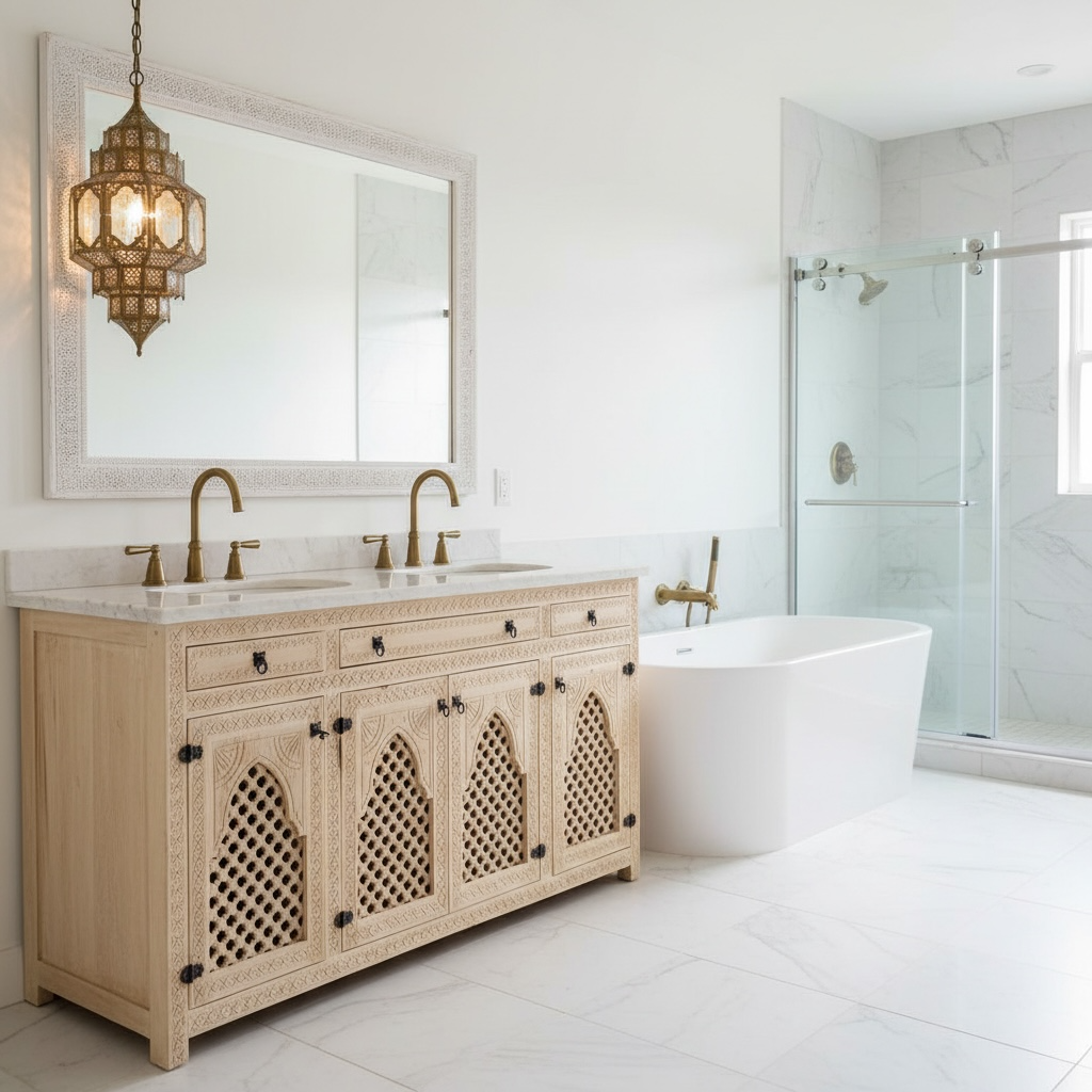 Taza haut vanity sink cabinet