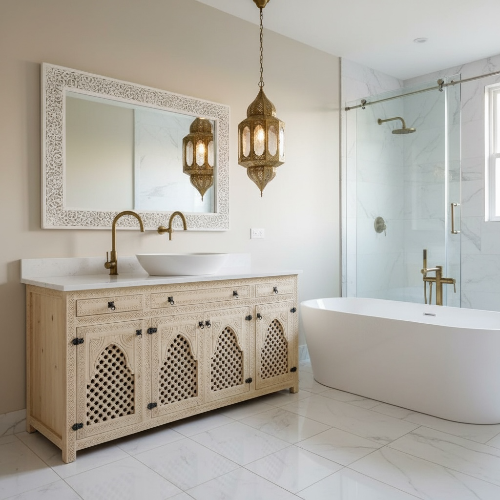 Taza haut vanity sink cabinet
