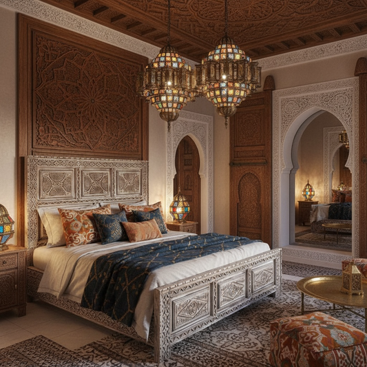 Marrakesh riad bed