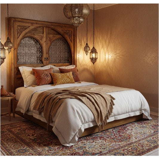 Riad lakdim headboard bed