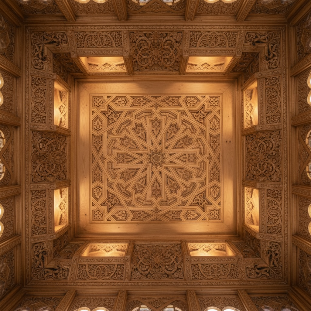 Alhambra palace ceiling panel
