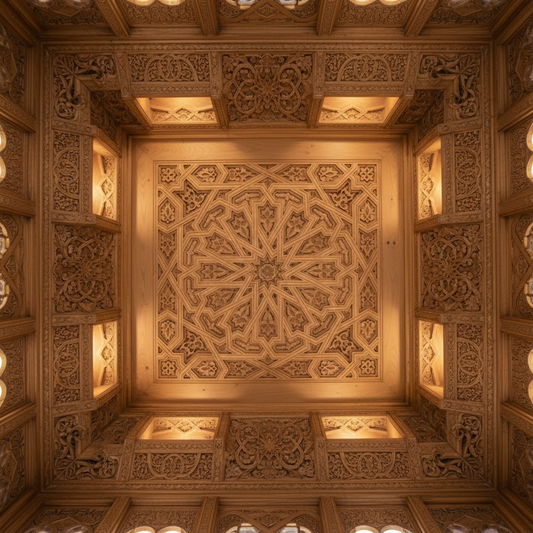 Alhambra palace ceiling panel