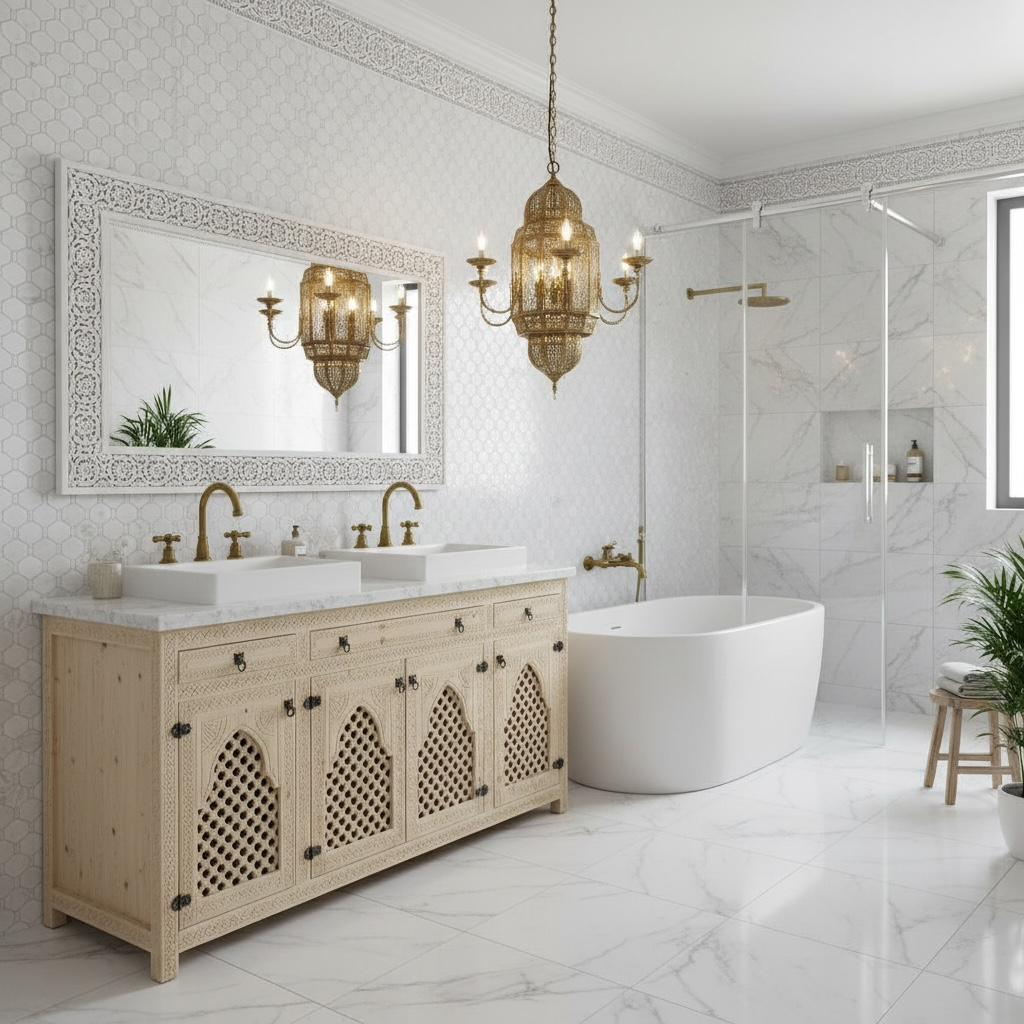 Taza haut vanity sink cabinet