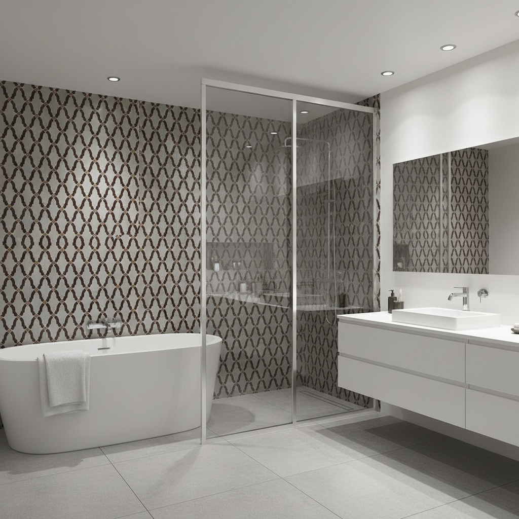 Colorful Moorish mosaic Moroccan tile by Justmorocco featuring intricate geometric patterns on ceramic surface.
