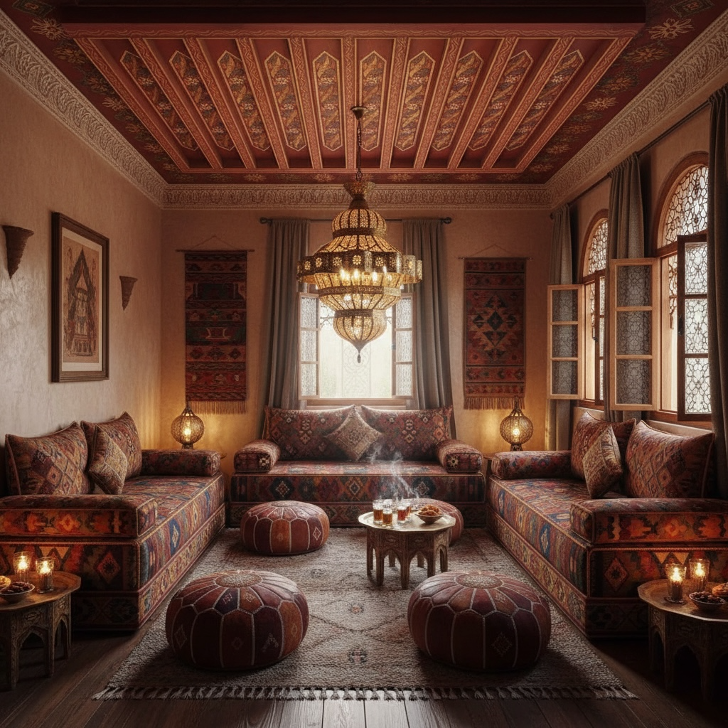 Gayza Moorish ceiling light fixture by Justmorocco featuring intricate metalwork and traditional Moorish design elements.