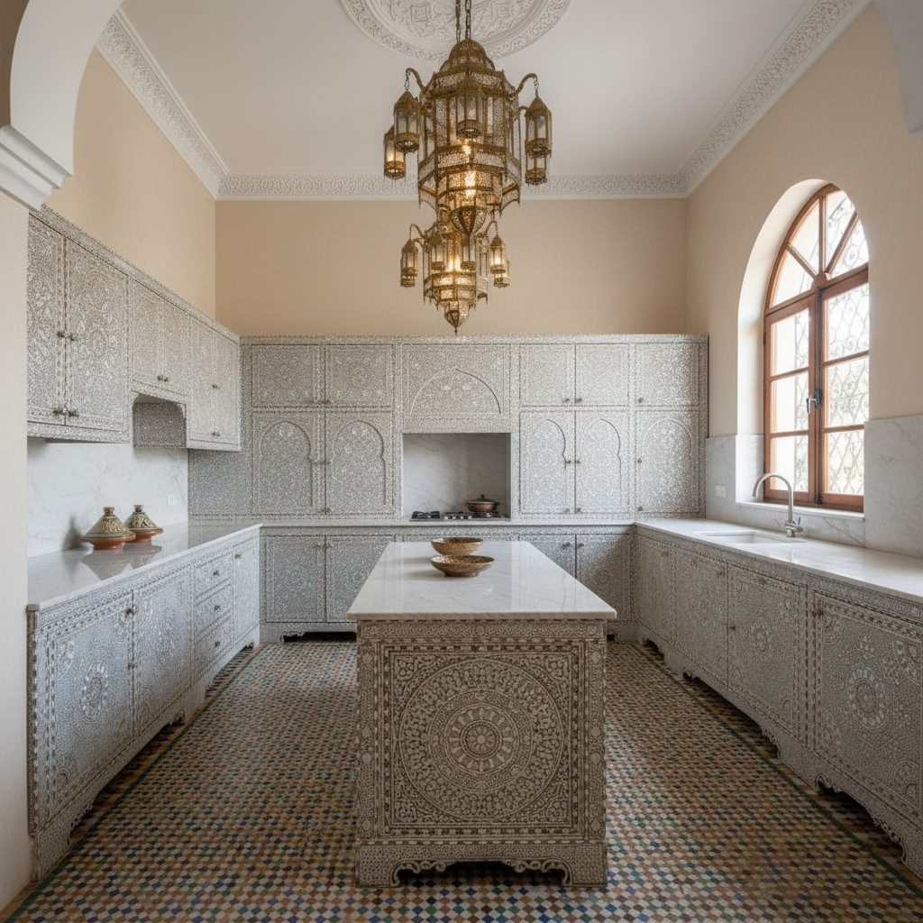 Queen Souad kitchen cabinet