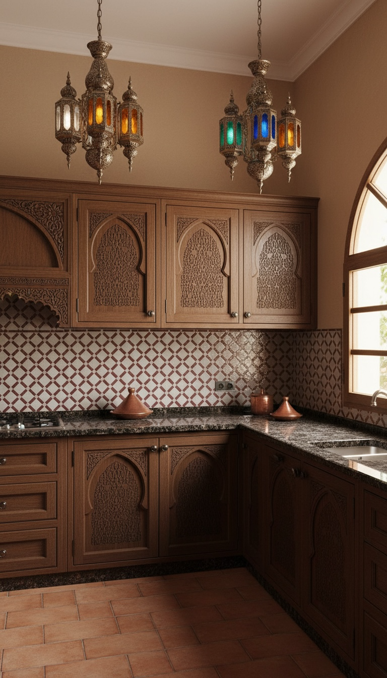 Colorful Riad mosaic Moroccan tile by Justmorocco featuring intricate geometric patterns and vibrant traditional designs.