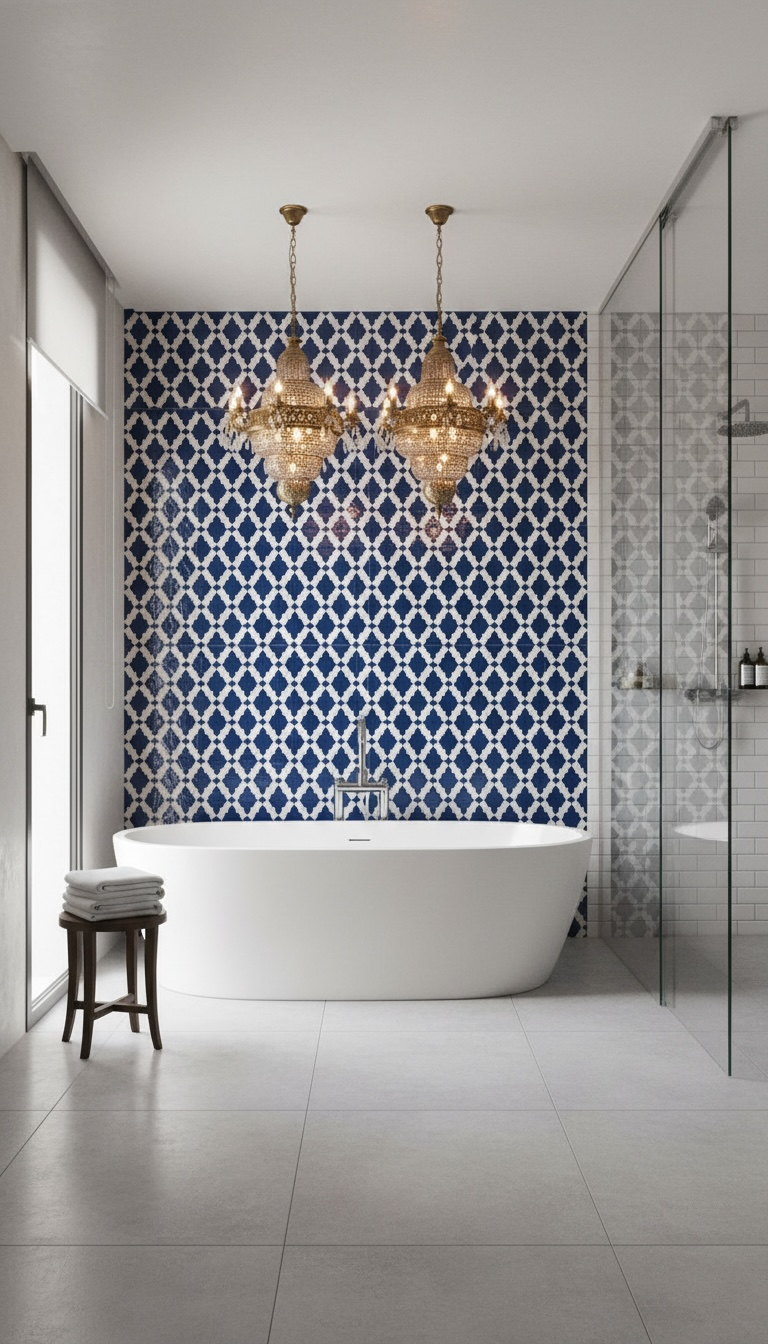Colorful Moroccan Moores Palace tile by Justmorocco featuring intricate geometric patterns and vibrant design.