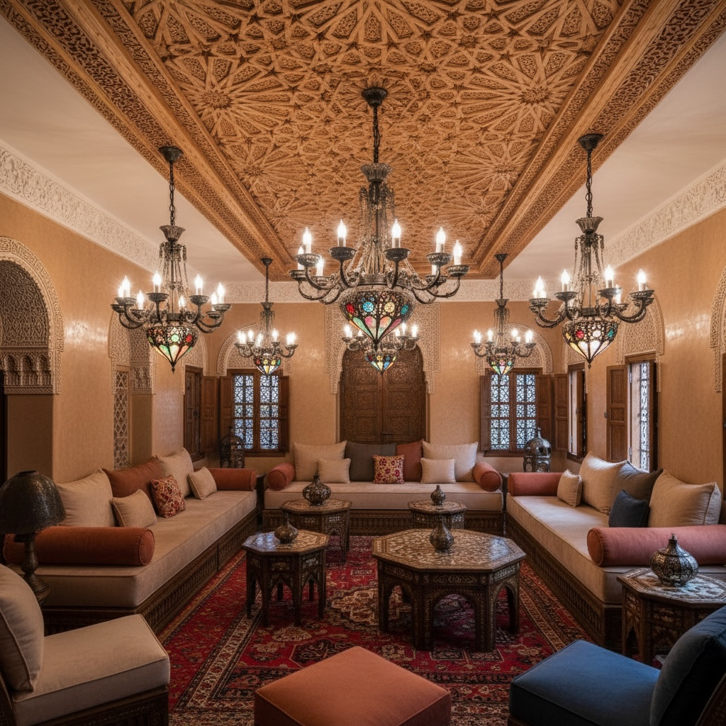 Marrakech riad ceiling panel