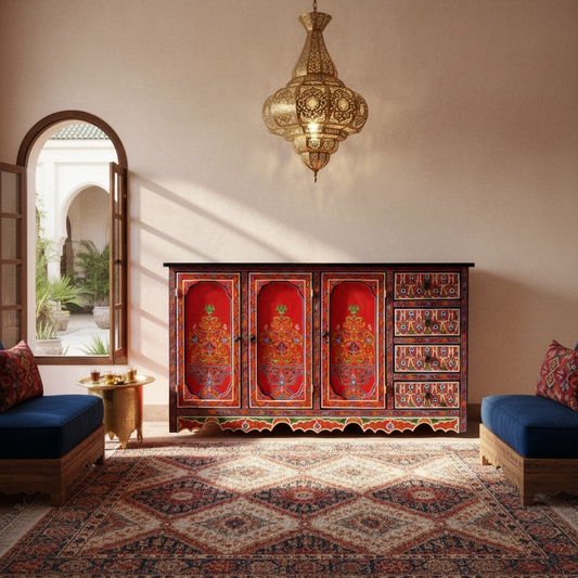 Moroccan red buffet